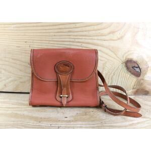 Dooney and Bourke Bag Brown Leather Essex All Weather Vintage Crossbody Handbag